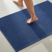 Tapete de banheiro TYUU, antiderrapante, lavável, superabsorvente, azul marinho Tapete de banheiro TYUU, antiderrapante, lavável, superabsorvente, azul marinho