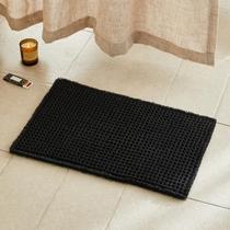 Tapete de banheiro TYUU Waffle Bath Mat, antiderrapante, 60x40cm, preto Tapete de banheiro TYUU Waffle Bath Mat, antiderrapante, 60x40cm, preto
