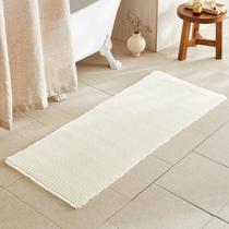 Tapete de banheiro TYUU Waffle Runner 152x61cm Creme antiderrapante Tapete de banheiro TYUU Waffle Runner 152x61cm Creme antiderrapante