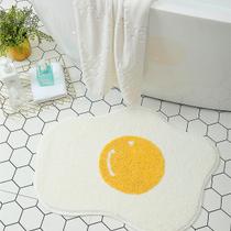 Tapete de banheiro UKELER Soft Cute Egg Shape Bath Mat 75x55cm