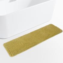 Tapete de Banheiro Yeaban Mustard Chenille - 120 x 45 cm