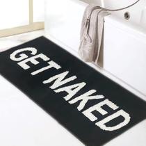 Tapete de banheiro Zeeinx Get Naked Runner Black Bath Mat 45x120cm Tapete de banheiro Zeeinx Get Naked Runner Black Bath Mat 45x120cm