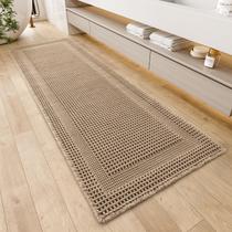 Tapete de banho AMOAMI Waffle Absorvente Antiderrapante 24x72cm Bege Tapete de banho AMOAMI Waffle Absorvente Antiderrapante 24x72cm Bege