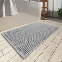 Tapete de banho AMOAMI Waffle Super Absorvente Antiderrapante 45x75cm Cinza Tapete de banho AMOAMI Waffle Super Absorvente Antiderrapante 45x75cm Cinza