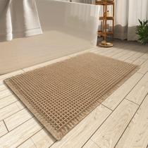 Tapete de banho AMOAMI Waffle Super Absorvente Antiderrapante Marrom 60x90cm Tapete de banho AMOAMI Waffle Super Absorvente Antiderrapante Marrom 60x90cm