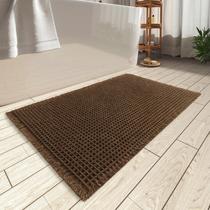 Tapete de banho AMOAMI Waffle Terracotta 45x75cm Absorvente Antiderrapante Tapete de banho AMOAMI Waffle Terracotta 45x75cm Absorvente Antiderrapante