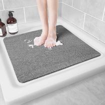 Tapete de banho antiderrapante Hargiis Quick Dry Bath Tub Mat Grey