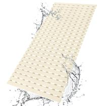 Tapete de banho BEMISO Tapete de banheira antiderrapante 95x40cm cinza TPE+PP