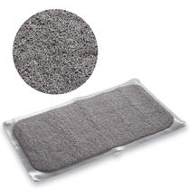 Tapete de banho BINO Loofah antiderrapante para banheira cinza claro