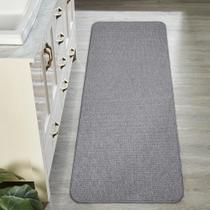 Tapete de banho Bosap Ultra Thin Bathroom Runner Rug cinza 53x120cm Tapete de banho Bosap Ultra Thin Bathroom Runner Rug cinza 53x120cm