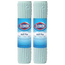 Tapete de banho Clorox Duck Brand, antiderrapante, para banheiras, 43 x 91 cm, azul celeste