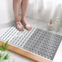 Tapete de banho de banheira MBOSS antiderrapante para piso de chuveiro de banheiro