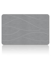 Tapete de banho de pedra Veeloim Diatomaceous Earth Non-Slip Grey