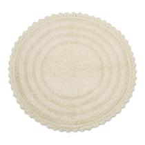 Tapete de banho DII Crochet Collection reversível com 70 cm de diâmetro Tapete de banho DII Crochet Collection reversível com 70 cm de diâmetro