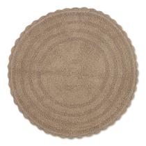 Tapete de banho DII Crochet Collection reversível com 70 cm de diâmetro Tapete de banho DII Crochet Collection reversível com 70 cm de diâmetro