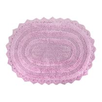 Tapete de banho DII Crochet Collection Reversível Small Oval Mauve Tapete de banho DII Crochet Collection Reversível Small Oval Mauve