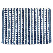 Tapete de banho DII Ultra Soft Chenille Chunky Popcorn 21x34cm azul