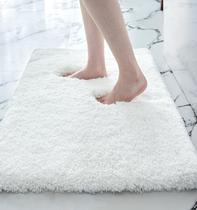 Tapete de banho Disolla Small White Fluffy 43x61cm antiderrapante Tapete de banho Disolla Small White Fluffy 43x61cm antiderrapante