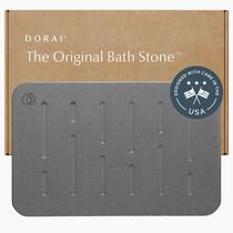 Tapete de banho Dorai Home Bath Stone Luxury Quick-Drain Slate