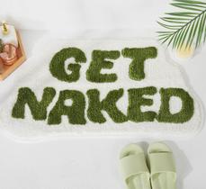 Tapete de banho DyeFury Irregular Get Naked Funny Green Sage 31x46cm