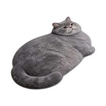 Tapete De Banho Em Forma De Gato 3D, Alta Absorção, Antiderrapante, Secagem Rápida, Tapete De Tapete De Banho Em Forma De Gato 3D, Alta Absorção, Antiderrapante, Secagem Rápida, Tapete De
