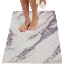 Tapete de banho ENKOSI Anti Slip Loofah PVC 120x60cm Marble Grey Tapete de banho ENKOSI Anti Slip Loofah PVC 120x60cm Marble Grey
