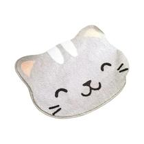 Tapete De Banho Fofo Em Formato De Gato, Macio, Absorvente, Antiderrapante, Lavável À Máquina,
