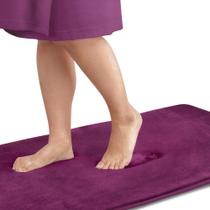 Tapete de banho Genteele Eggplant Memory Foam 43x61cm antiderrapante Tapete de banho Genteele Eggplant Memory Foam 43x61cm antiderrapante
