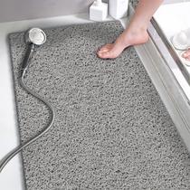 Tapete de banho Godehone Non Slip PVC Loofah 40x92cm cinza Tapete de banho Godehone Non Slip PVC Loofah 40x92cm cinza