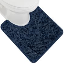 Tapete de banho GORILLA GRIP Absorvente de Pelúcia Shaggy Chenille Navy Tapete de banho GORILLA GRIP Absorvente de Pelúcia Shaggy Chenille Navy