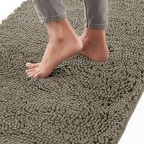 Tapete de banho Gorilla Grip Chenille Latte 90x60cm absorvente