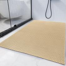 Tapete de banho HOMBYS Extra Large 120x80cm, antiderrapante, PVC, cáqui Tapete de banho HOMBYS Extra Large 120x80cm, antiderrapante, PVC, cáqui