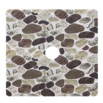 Tapete de banho HOMBYS Square antiderrapante com orifício de drenagem 70x70cm PVC Tapete de banho HOMBYS Square antiderrapante com orifício de drenagem 70x70cm PVC