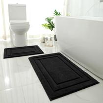Tapete de banho HOMEIDEAS, 2 peças, supermacio, absorvente, antiderrapante