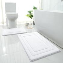 Tapete de banho HOMEIDEAS, 2 peças, supermacio, absorvente, branco