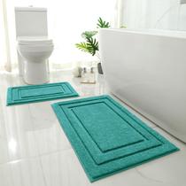 Tapete de banho HOMEIDEAS 2 peças Supersoft Absorvente Teal