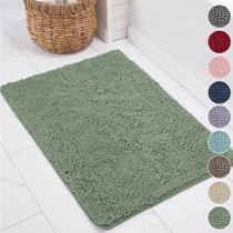 Tapete de banho KANGAROO Chenille Soft Absorbent 60x43cm Sage