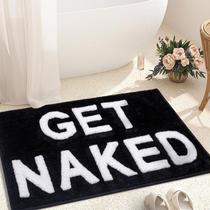 Tapete de banho KOEXM Get Naked Black Bathroom Tapete 50x80cm Tapete de banho KOEXM Get Naked Black Bathroom Tapete 50x80cm