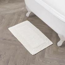 Tapete de banho Laura Ashley Ruffle Border 100% algodão marfim 50x85cm