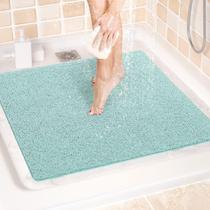 Tapete de banho LuxStep para banheira antiderrapante 60x60cm PVC verde