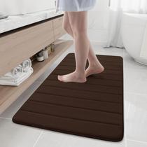 Tapete de banho Memory Foam Buganda 47x60cm marrom