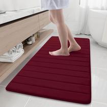 Tapete de banho Memory Foam Buganda 60x60cm Burgundy