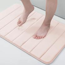 Tapete de banho Memory Foam Buganda Ultra Soft 60x40cm rosa Tapete de banho Memory Foam Buganda Ultra Soft 60x40cm rosa