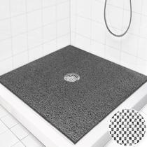 Tapete de banho Mofonky 36x36cm antiderrapante com orifício de drenagem em PVC