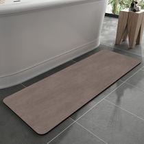 Tapete de banho MontVoo Rubber Back, antiderrapante, Quick Dry Brown