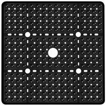 Tapete de banho Naoloture Large Black Square Antiderrapante 70x70cm Tapete de banho Naoloture Large Black Square Antiderrapante 70x70cm