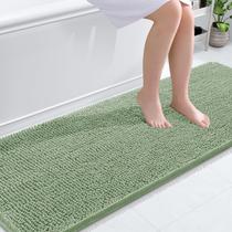 Tapete de banho OLANLY Chenille Extra Macio Absorvente 70x60cm Verde Sálvia
