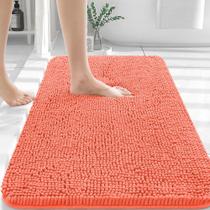 Tapete de banho OLANLY Chenille Extra Macio Absorvente 90x60cm Coral Tapete de banho OLANLY Chenille Extra Macio Absorvente 90x60cm Coral
