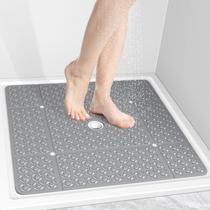 Tapete de banho OTHWAY 69 x 69 cm em TPE antiderrapante cinza Tapete de banho OTHWAY 69 x 69 cm em TPE antiderrapante cinza