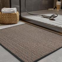 Tapete de banho PADOOR antiderrapante com suporte de borracha trançado 60x90cm preto